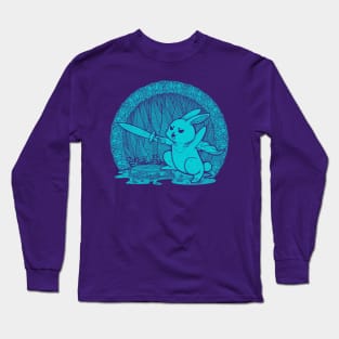 Cute Warrior Bunny Long Sleeve T-Shirt